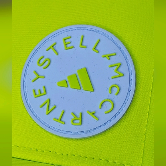 NWT Adidas By Stella McCartney OS Bright Neon Green Cap/Headwear - Picture 9 of 10